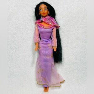 1993 Disney Princess Jasmine Doll Purple Sparkle Outfit Disney Doll